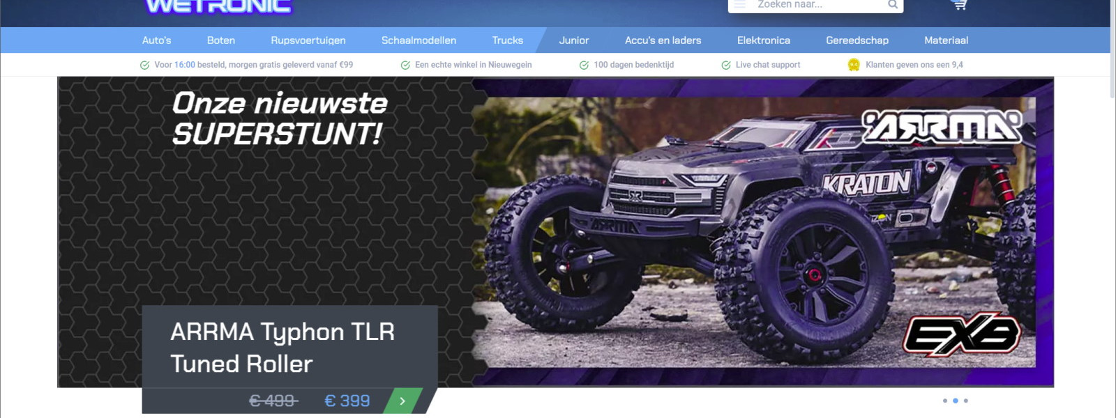 Fully new website for Wetronic!