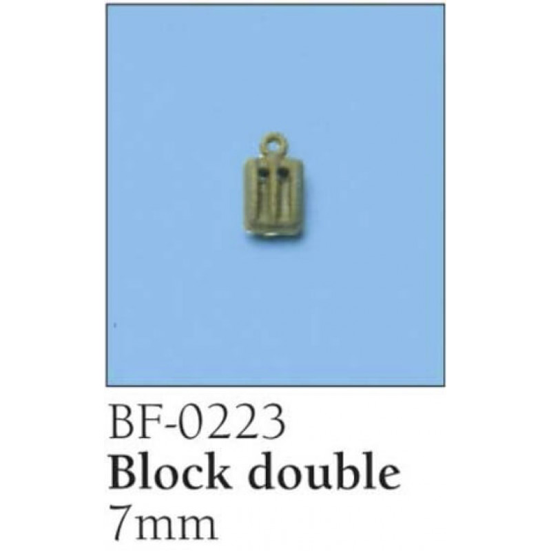 Block Double 7mm 50pcs - BF-0223