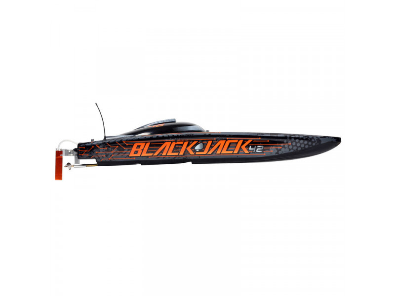 ProBoat Blackjack 42" 8S Brushless Catamaran RTR - Zwart/Rood