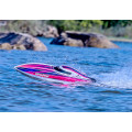 Traxxas Disruptor VXL 4S Brushless Self-Righting Speedboot RTR - Roze