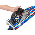 Traxxas Disruptor VXL 4S Brushless Self-Righting Speedboot RTR - Blauw