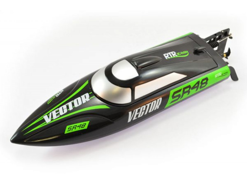 Volantex Racent Vector SR48 Brushless Speedboot ARTR Zwart