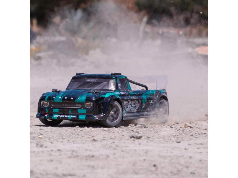 ARRMA 1/8 INFRACTION 4X4 3S BLX 4WD ALL-ROAD STREET BASH RESTO-MOD TRUCK RTR, TEAL