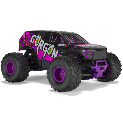 Arrma Gorgon 4X2 Mega 550 Monster Truck 1/10, RTR with Battery and Charger - Purple