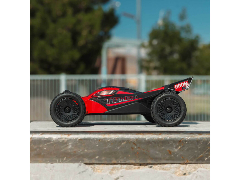 ARRMA Typhon Grom BLX Brushless 4X4 Mini Buggy 100% RTR - Rood