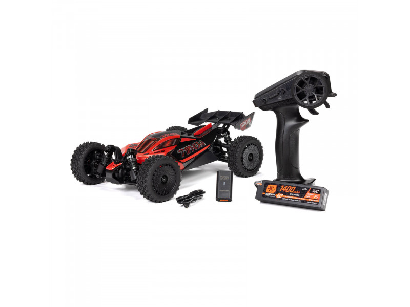 ARRMA Typhon Grom BLX Brushless 4X4 Mini Buggy 100% RTR - Rood