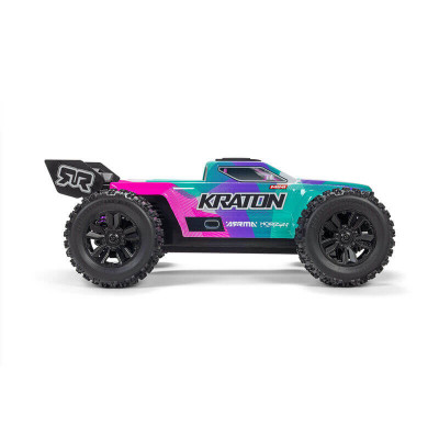 ARRMA Mini Kraton 3S 1/16 4WD Brushless Speed Truck 100% RTR - Teal/Pink