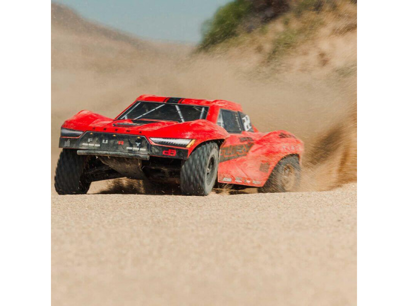 ARRMA Fury Mega 550 1/10 2WD Short Course Truck 100% RTR - Rood