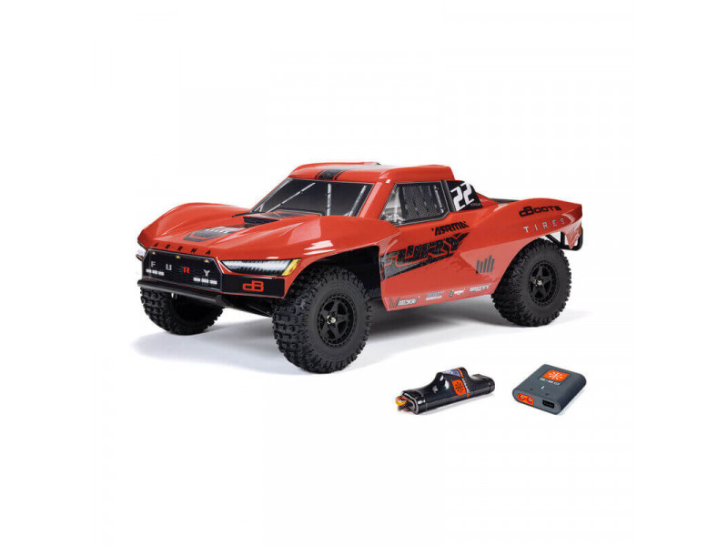 ARRMA Fury Mega 550 1/10 2WD Short Course Truck 100% RTR - Rood