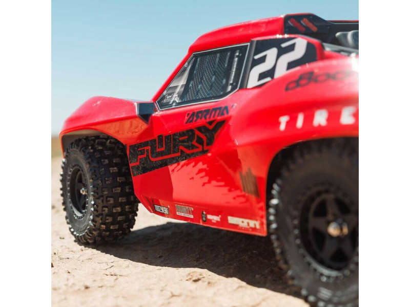 ARRMA Fury Mega 550 1/10 2WD Short Course Truck 100% RTR - Rood