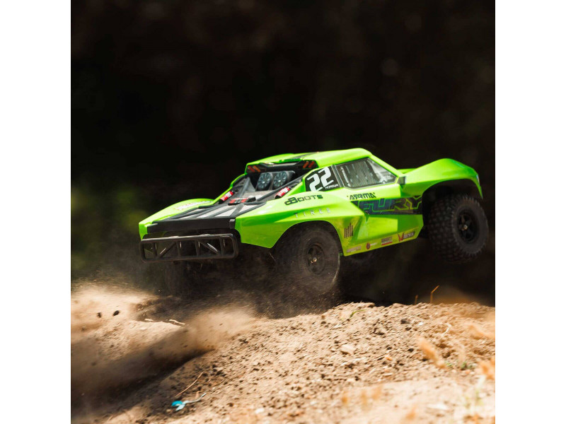 ARRMA Fury Mega 550 1/10 2WD Short Course Truck - Groen