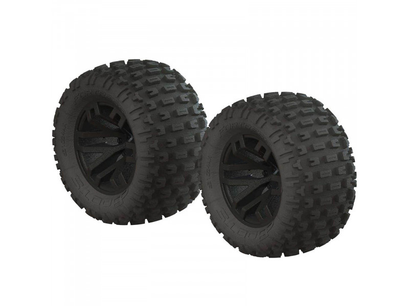  ARRMA dBoots Fortress MT Bandenset  Zwart 2st - AR550044 