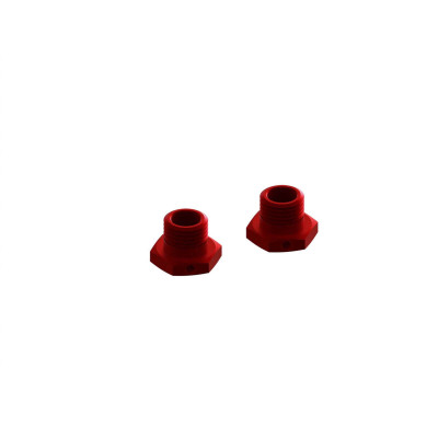 ARRMA 17mm Red Alu Wheel Hexes 14.6mm 2pcs - ARA311035