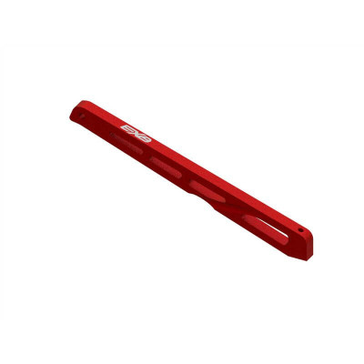 ARRMA Alu Achterste Chassisbrace 140mm - Rood - ARA320567