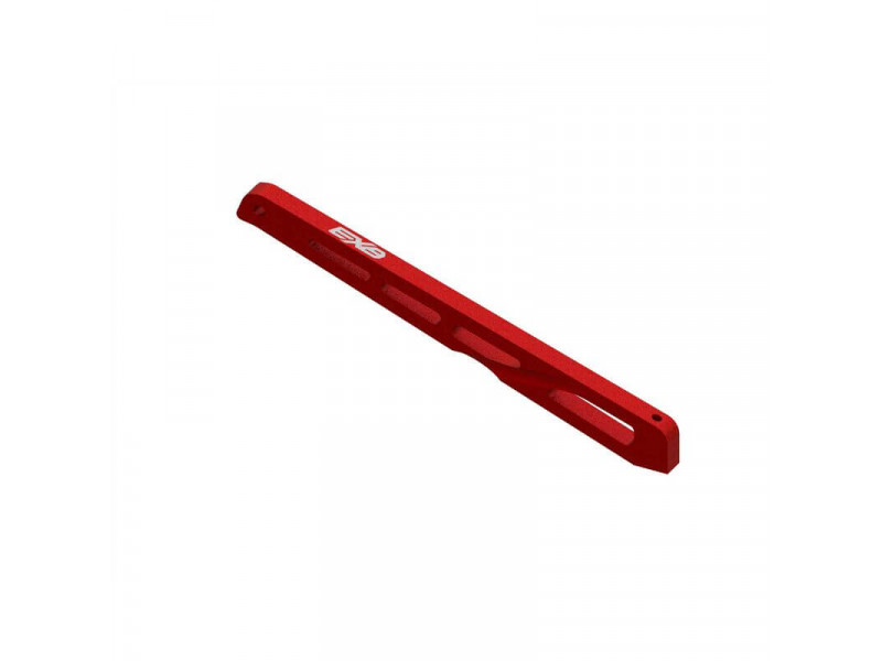 ARRMA Alu Achterste Chassisbrace 140mm - Rood - ARA320567