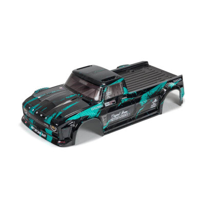 ARRMA Infraction 4X4 3S BLX Afgewerkte Body Zwart/Teal