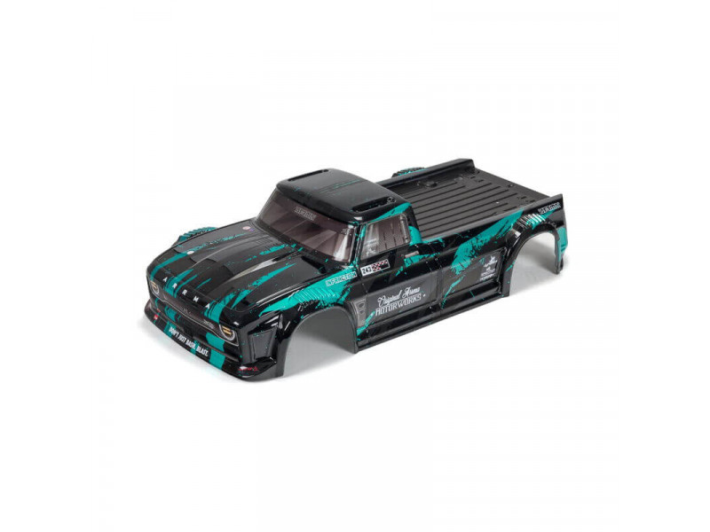 ARRMA Infraction 4X4 3S BLX Afgewerkte Body Zwart/Teal