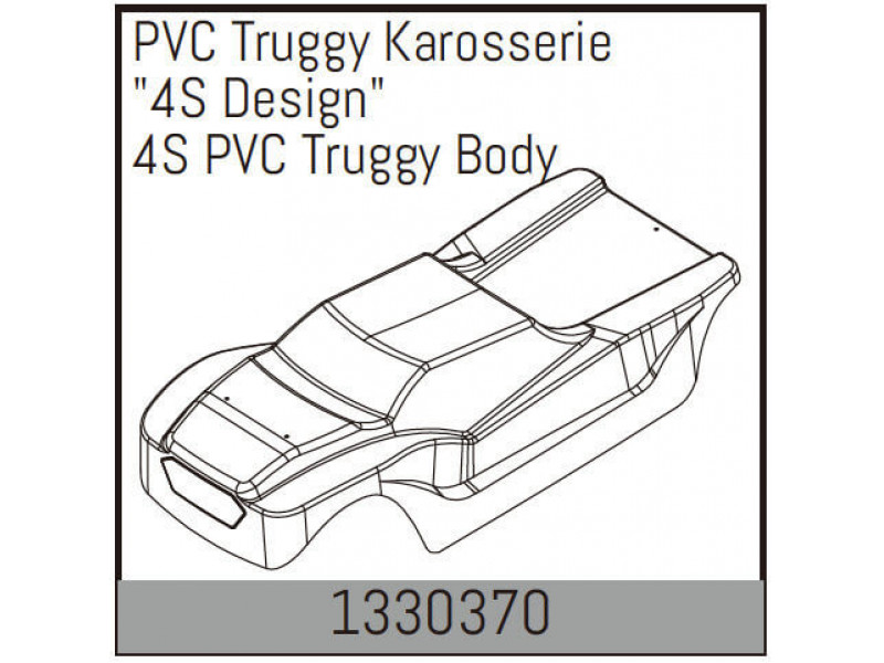 Absima 4S PVC Truggy Body - 1330370