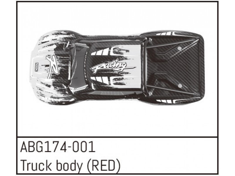 Truck Body Rood 1/14 - ABG174-001