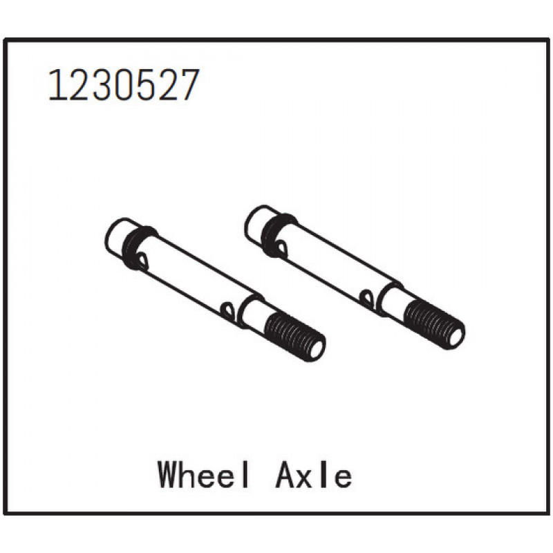 Absima Wheel Axle 2pcs for CR1.8 / CR3.4 - 1230527
