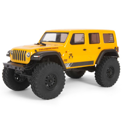 SCX24 2019 Jeep Wrangler JLU CRC 1/24 4WD Rock Crawler RTR, Yellow