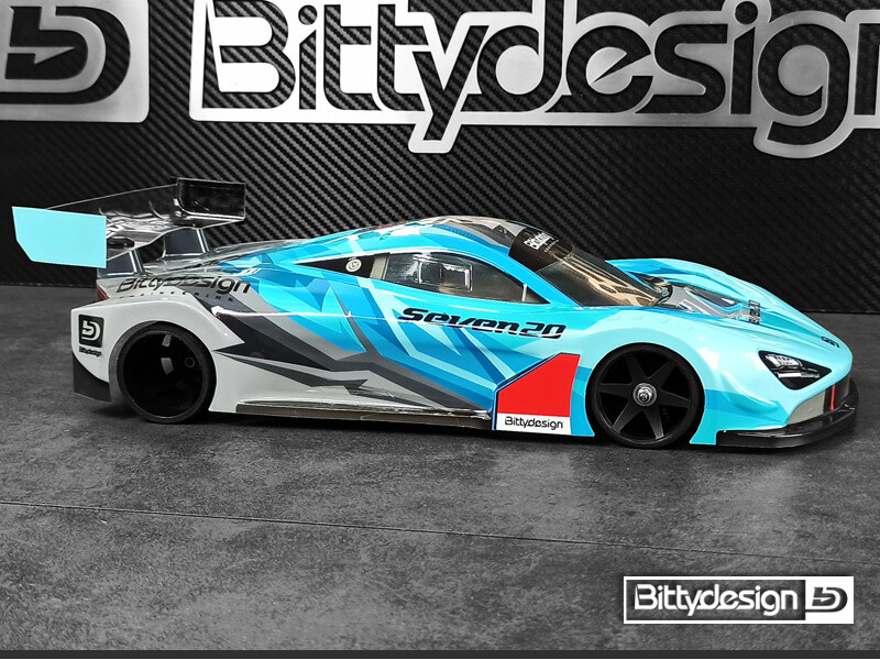 Bittydesign GT12 Seven20 Body voor 1/12 Supastox Klasse