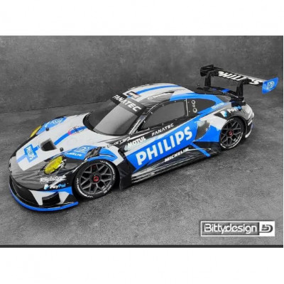 Bittydesign P-GT3R 1/7 Clear Body for ARRMA Infraction/Limitless, Pre-cut - 1.5mm 