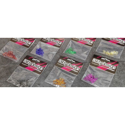 Bittydesgin Body Clips Kit 8pcs 1/10 - Black