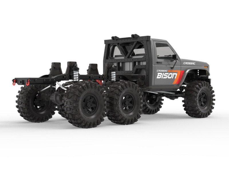 Cross RC EMO XL 6X6 1/8 Flatbed Crawler RTR - Grijs