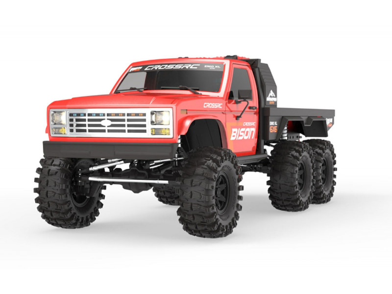 Cross RC EMO XL 6X6 1/8 Flatbed Crawler RTR - Rood