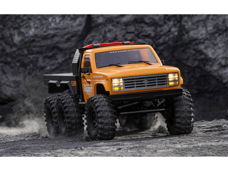 Cross RC EMO XL 6X6 1/8 Flatbed Crawler RTR - Geel