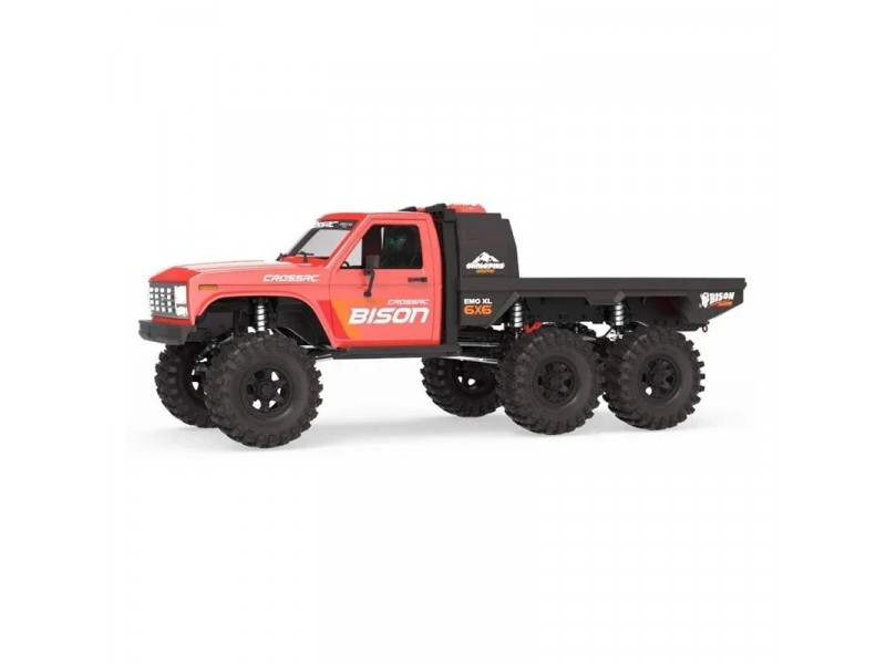 Cross RC EMO XL 6X6 1/8 Flatbed Crawler RTR - Rood