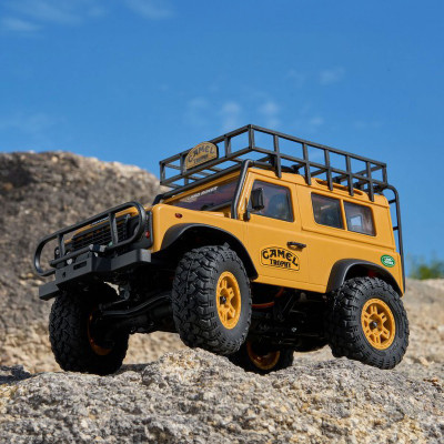 FMS FCX24M 1/24 Land Rover Defender 90 RTR - Camel Trophy