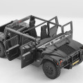 FMS Hummer H1 Alpha Scale Crawler RTR 1/12 - Zwart