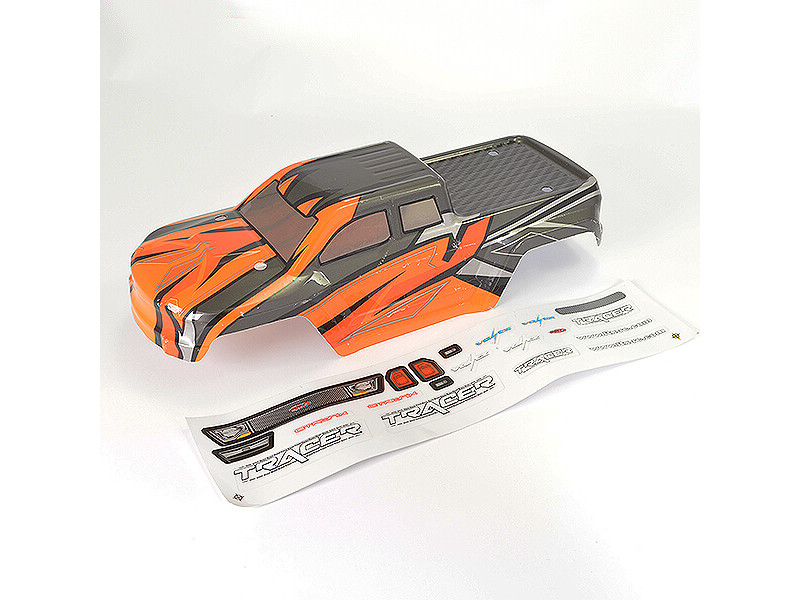 FTX Tracer Monster Truck Body & Stickers - Oranje - FTX9739