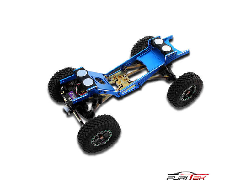 Furitek Alu Grasshopper Frame Blauw voor SCX24 Gladiator - FUR-2158