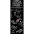 Furitek Raptor Alu Chassis voor SCX24 Zwart - FUR-2110