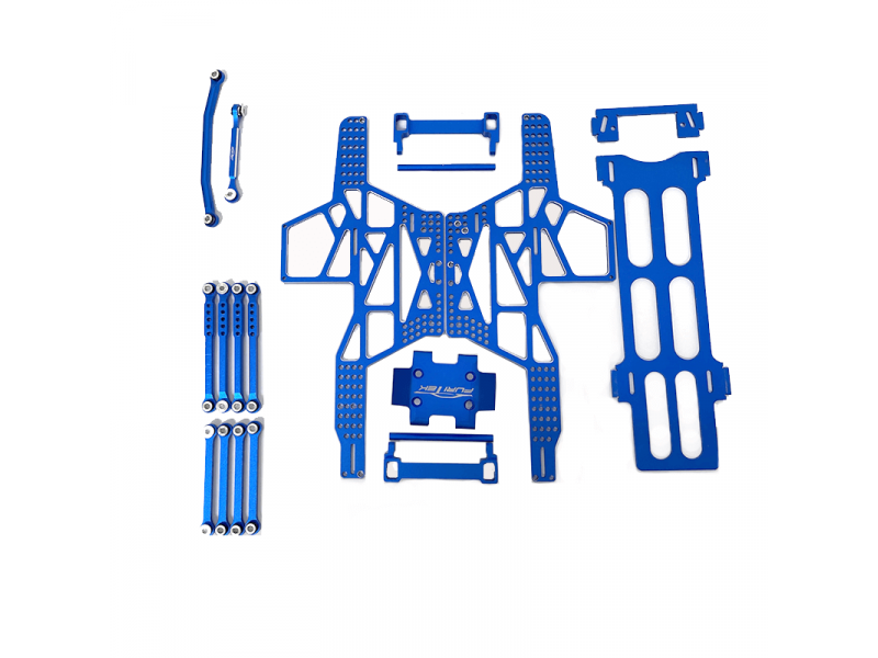 Furitek Rampart Pro Frame Kit Blauw voor FCX24 Smasher - FUR-2241