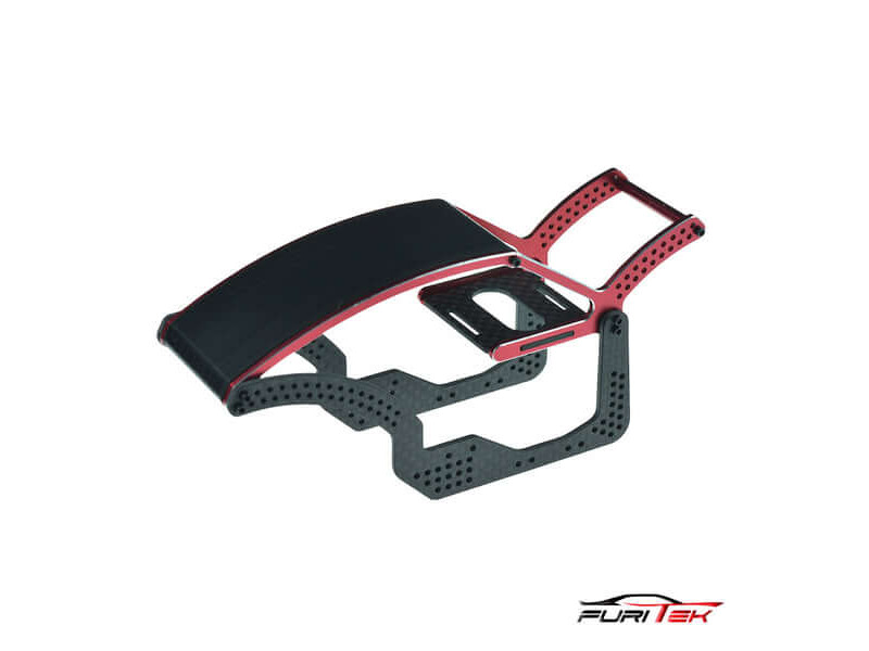 Furitek Bettle Carbon Comp Chassis Red voor FX118 - FUR-2427