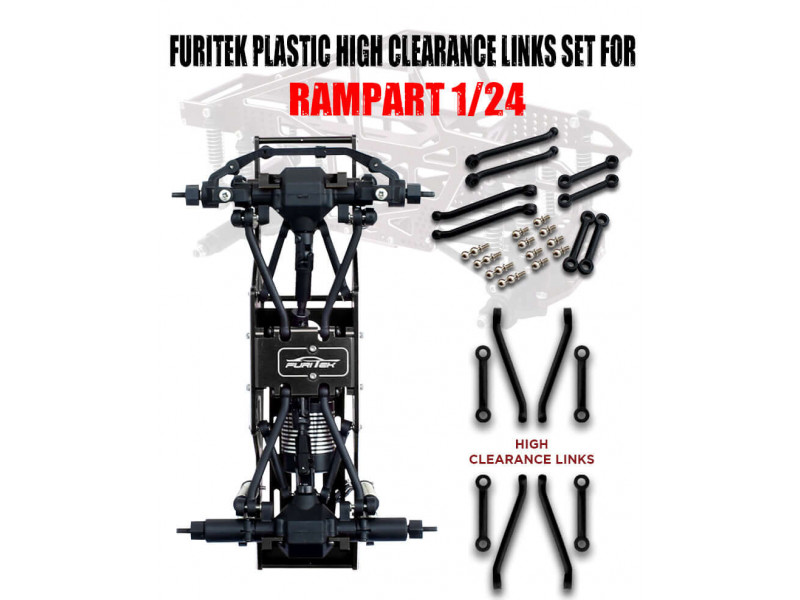 Furitek High Clearance Link Set voor Rampart 1/24 - FUR-2139