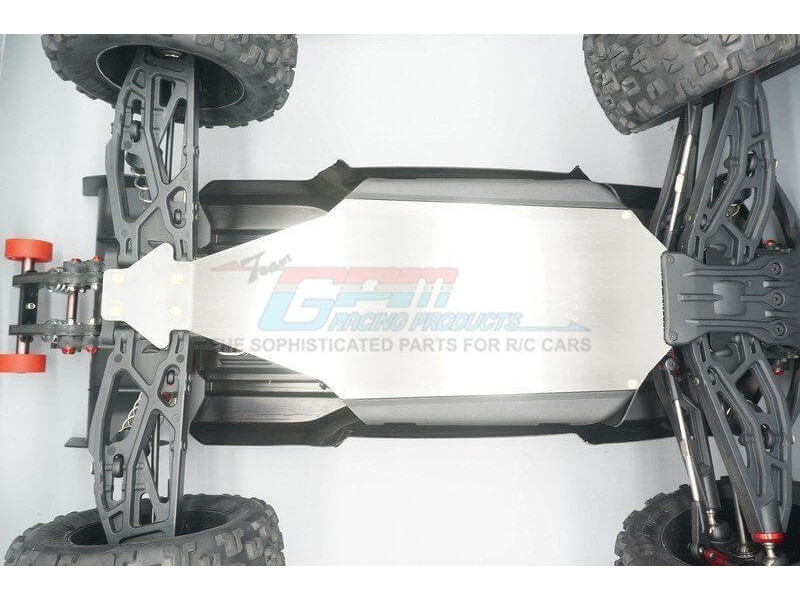 GPM RVS Chassis met Bumper (Holle Versie) voor ARRMA Kraton 1/8 4WD