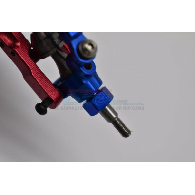 GPM Alu Rear Wheel Adapters 8mm LOSI Mini-T 2.0 - Blue