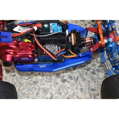 GPM Alu Chassis Nerf Bars LOSI Mini-T 2.0 - Blue