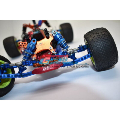 GPM Alu Front Bumper & Skidplate LOSI Mini-T 2.0 - Blue