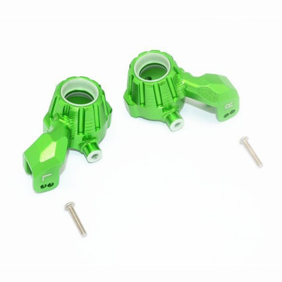 GPM - RC Parts - Aluminum front knuckle arms - Groen - set