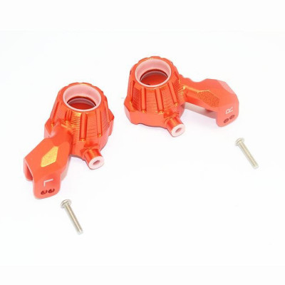 GPM - RC Parts - Aluminum front knuckle arms - Oranje - set