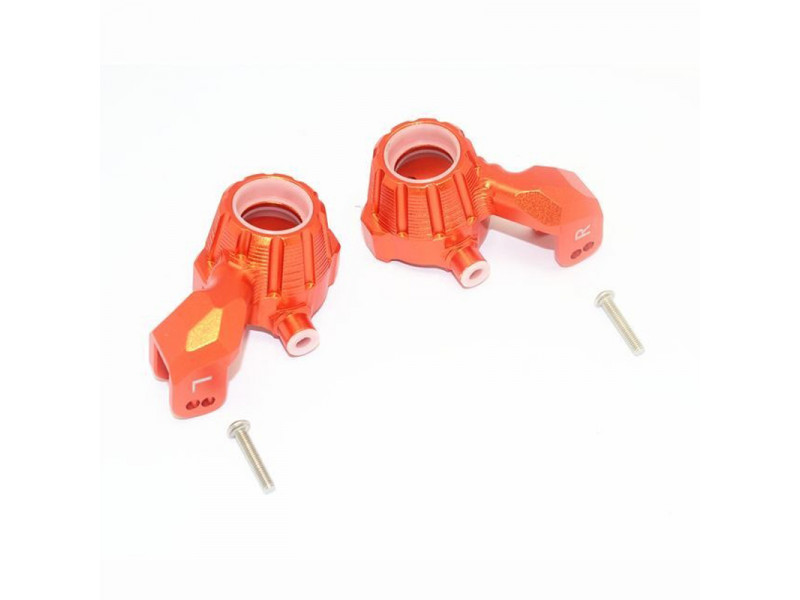 GPM - RC Parts - Aluminum front knuckle arms - Oranje - set