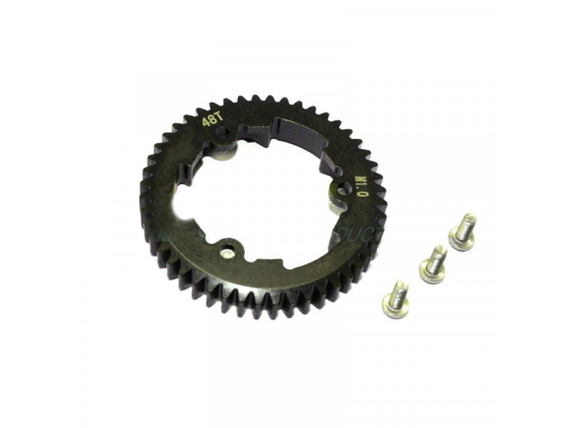GPM - RC Parts - Steel spur gear 48T - Black - TRX MAXX