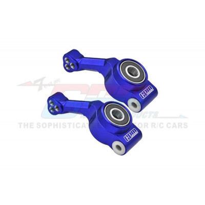 GPM Alu Achterfusees voor Traxxas Rustler/Hoss 4x4 - Blauw