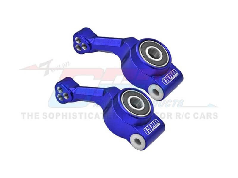 GPM Alu Achterfusees voor Traxxas Rustler/Hoss 4x4 - Blauw